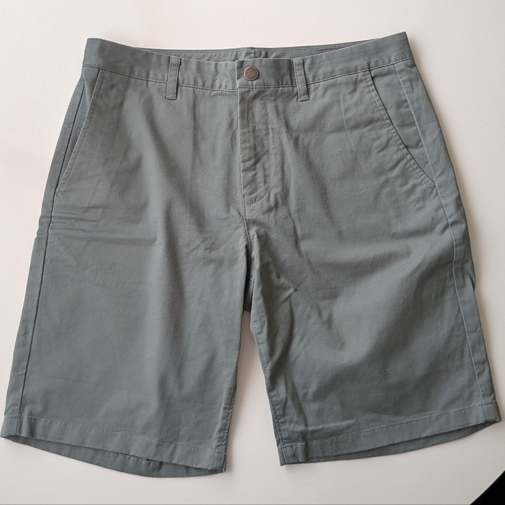 Bonobos Stretch Washed Chino Shorts - Sage Green - Size 33